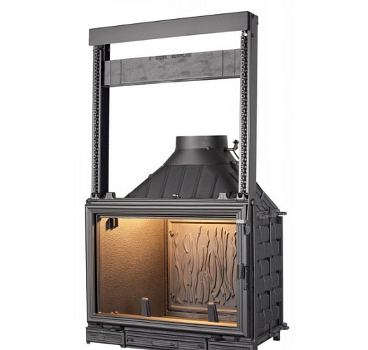 Топка sunflam с открытием двери в сторону и вверх, с дефлектором_5