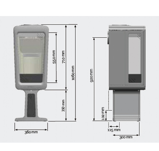 Чугунная печь K835 T, серый (Keddy)_1