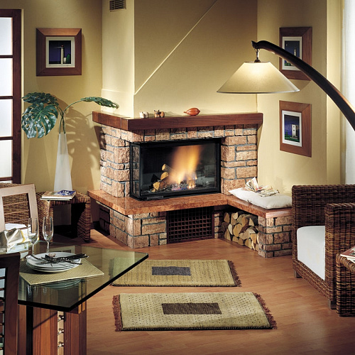 Облицовка Tema due dx, с банкеткой 60х40 (EdilKamin)_0